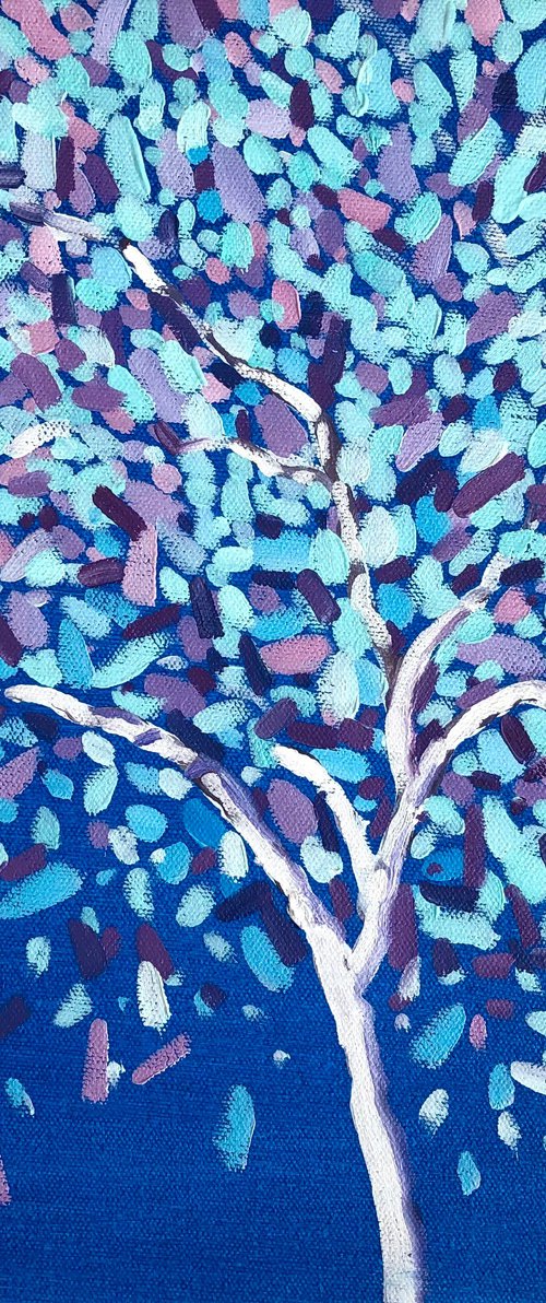 Blue tree by Volodymyr Smoliak