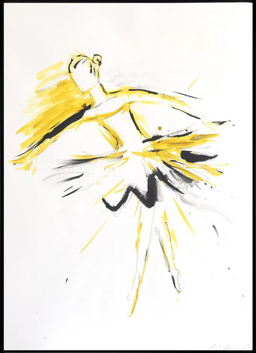 Golden dancer III by Marcela Zemanova