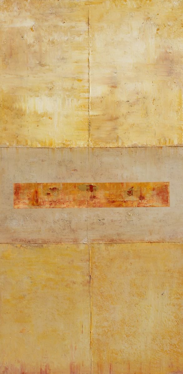 Abstract Concept Gold Red Ochre I by Robert Lynn