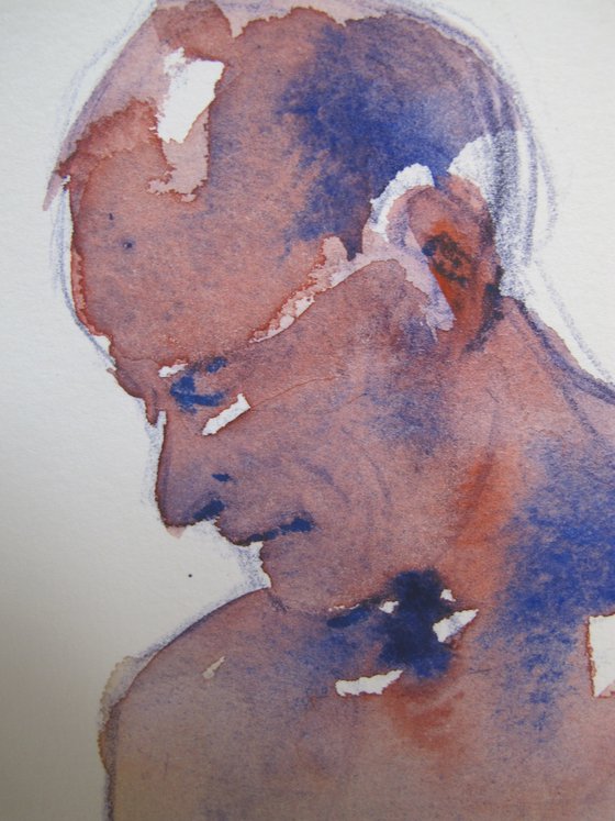 standing male nude