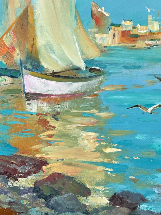 Seashore with Boats