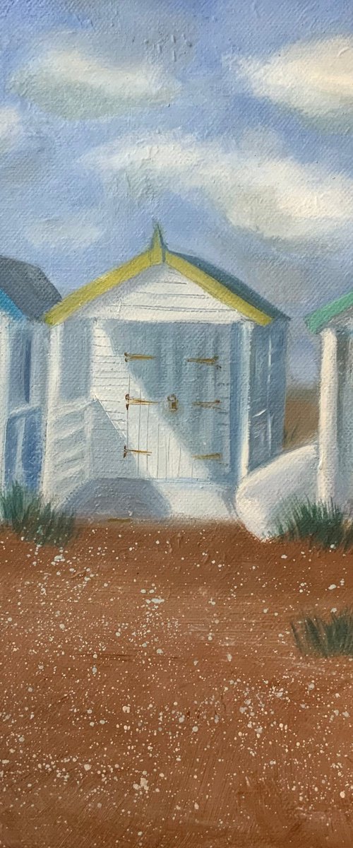 Beach huts by Mary Stubberfield