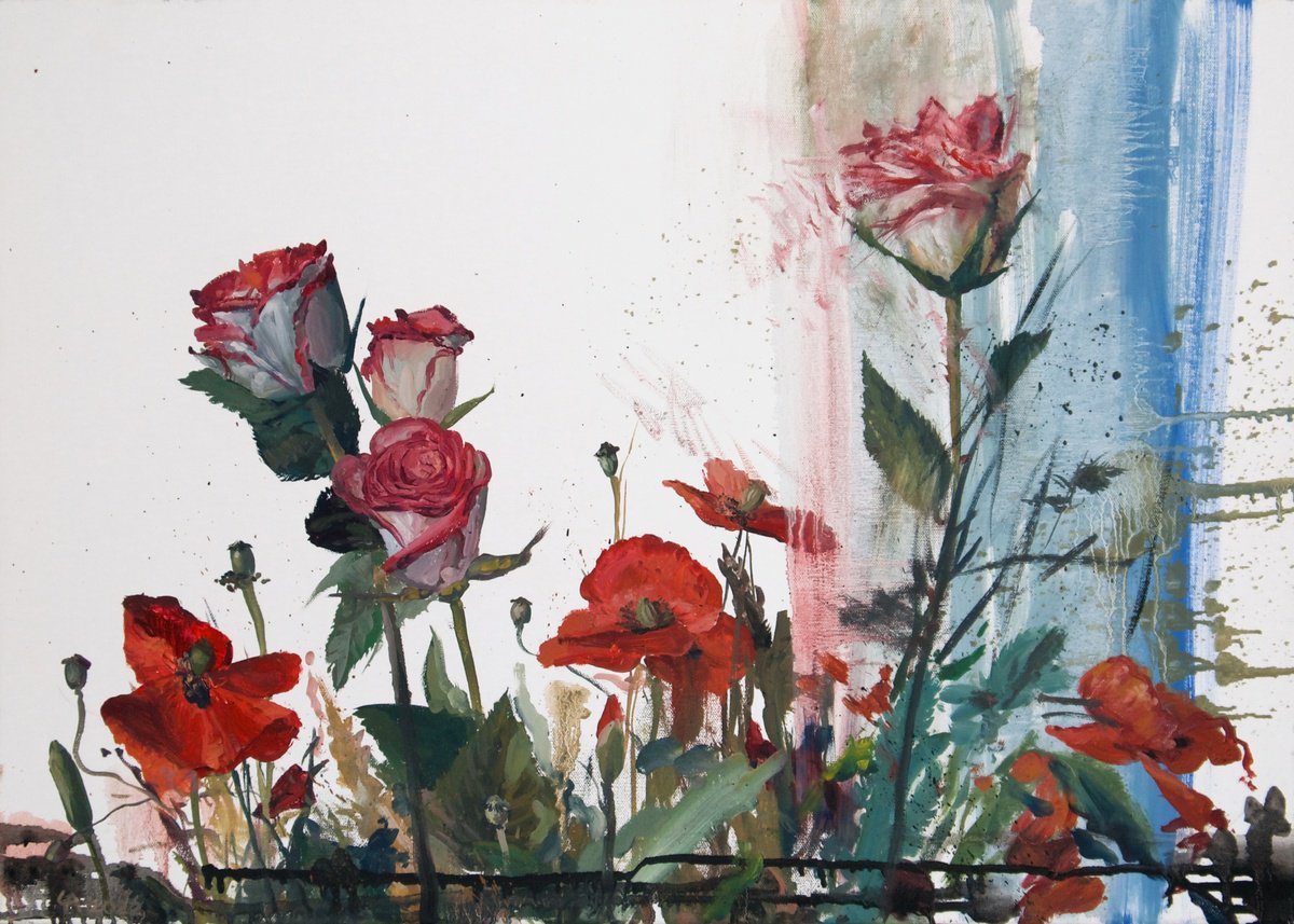 Expressive Oil Painting , Spring Flashing By Ii By Anastasia Chernysheva, 28 X 20, Artwork For Sale On Artfinder