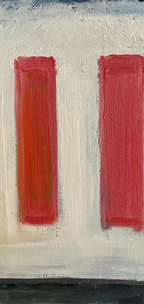 Colonial House at Dusk by Laura Taylor