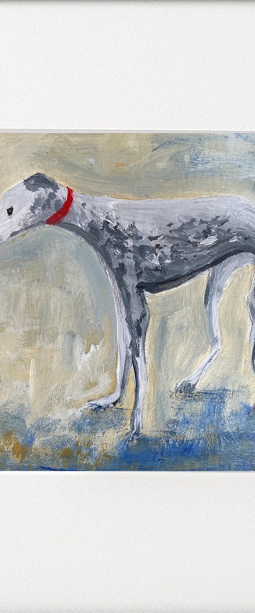 Grey Greyhound by Teresa Tanner