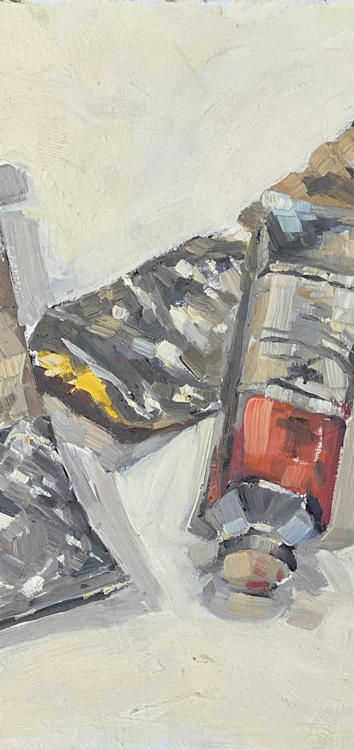 Paint tubes by Louise Gillard