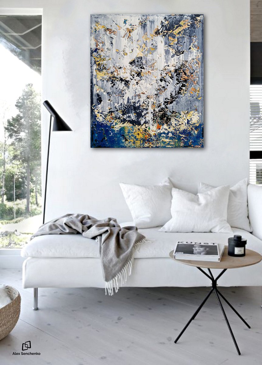 100x85cm. / abstract painting / Abstract 22103 by Alex Senchenko
