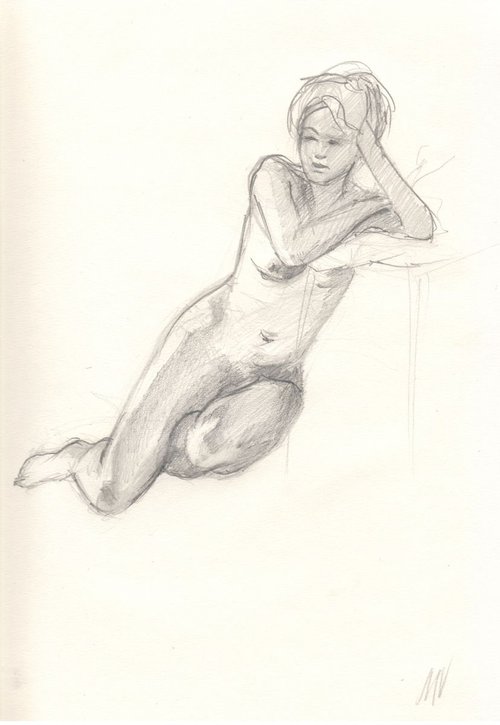 Sketch of Human body. Woman.21 by Mag Verkhovets