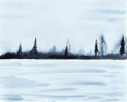 Winter forest by Tetiana Kovalova