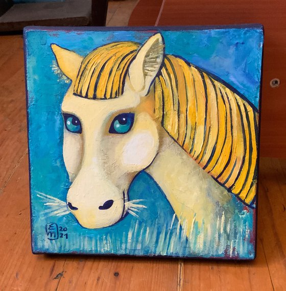 Yellow horse