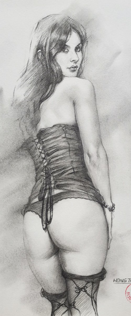 Beautiful woman 22 by Hongtao Huang