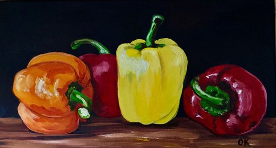 Peppers.Still life.