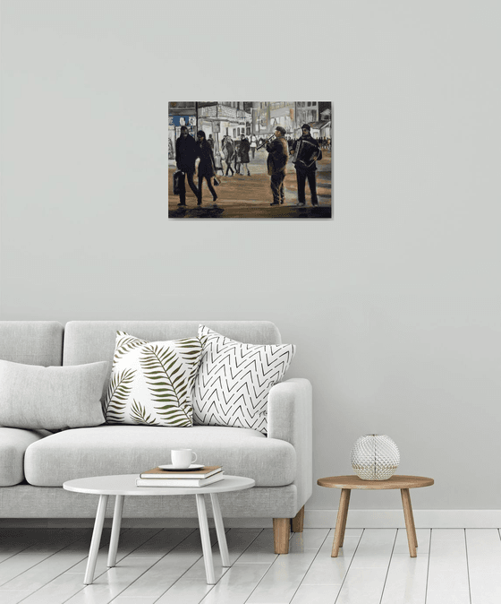 Night Scene In The City Center