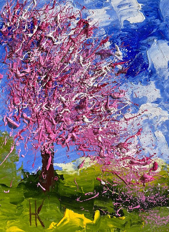 Cherry Blossom Painting