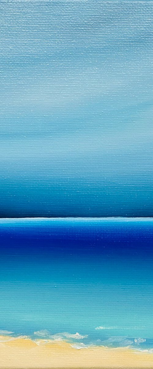 Ocean waves turquoise #2 by Nataliia Krykun