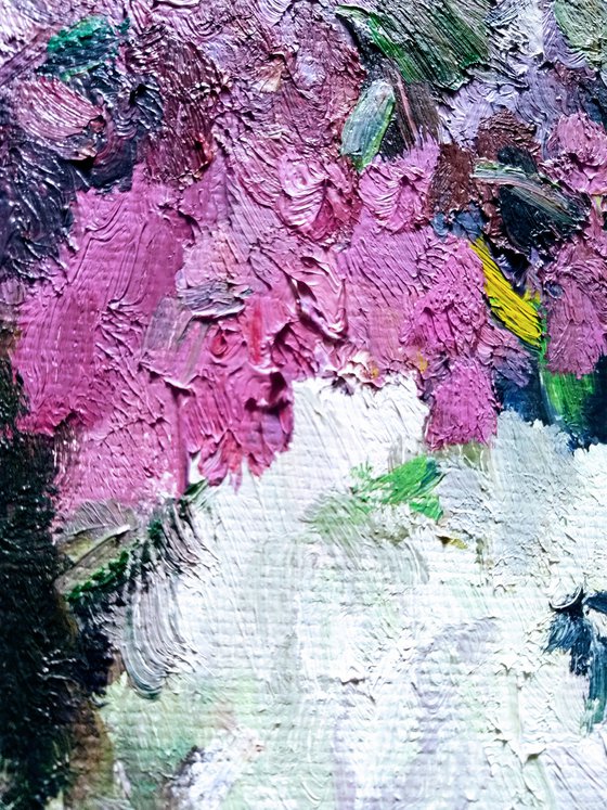 Lilac. Original oil painting from USA