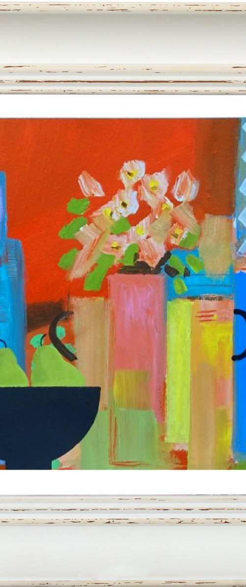 Still Life with 2 Pears by Jan Rippingham