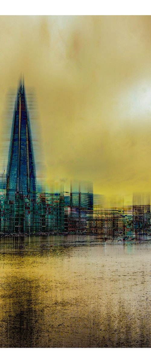 Agitated Views #6: The Shard and Thames (Limited Edition of 10) by Graham Briggs