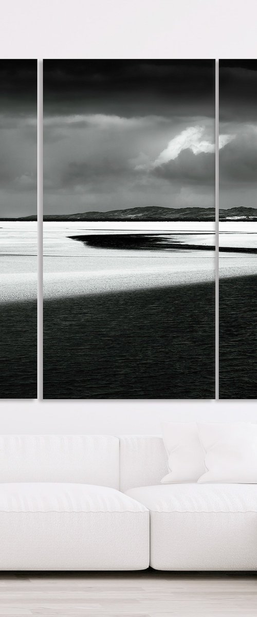 Spring at Luskentyre Tryptich by Lynne Douglas