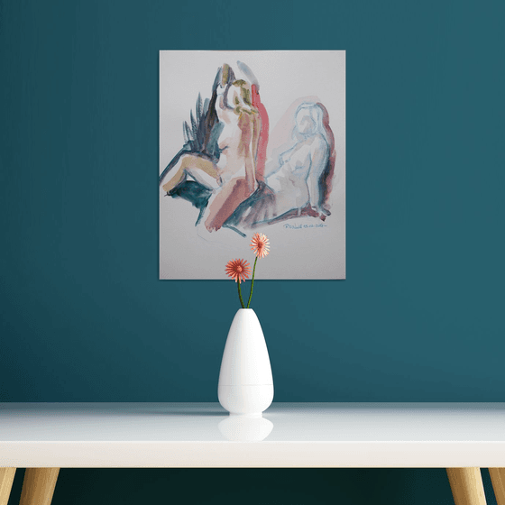 Seated nude