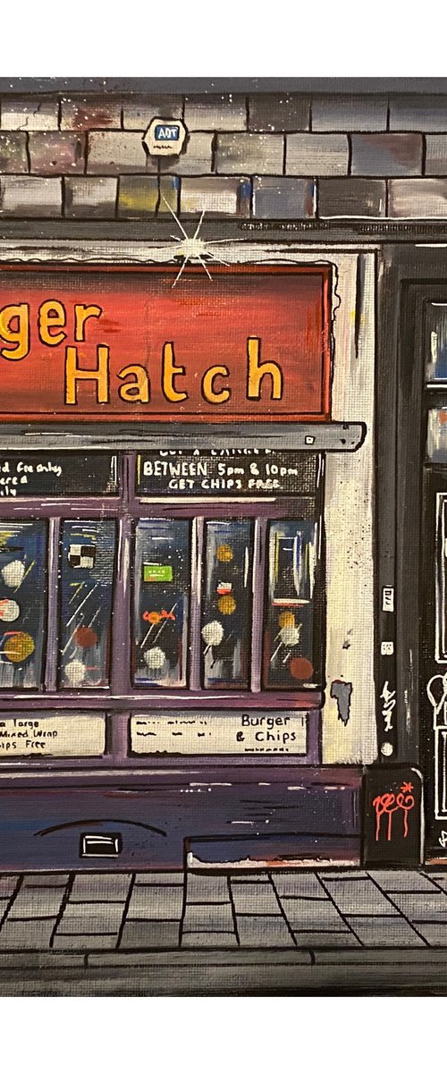 Hunger Hatch - Original on canvas board by John Curtis