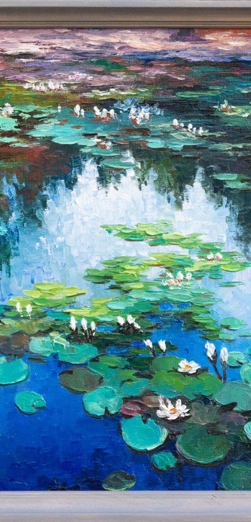 WATER LILIES 5 by Oleksii Vylusk