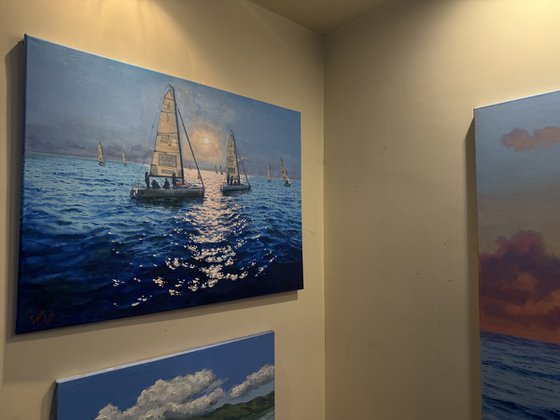 Seascape with Sailboats 50