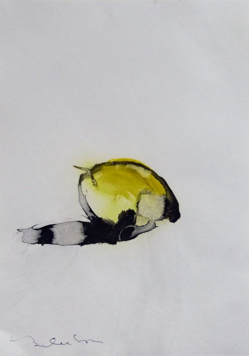The Lemon 2, ink on paper 21x29 cm by Frederic Belaubre