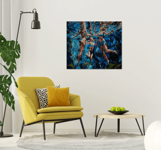 Under the water's shine