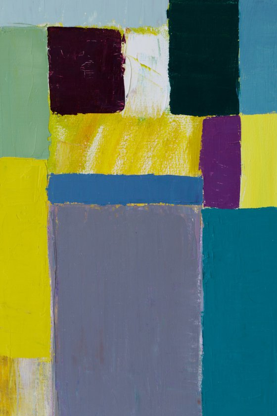 Squares / Yellow Purple