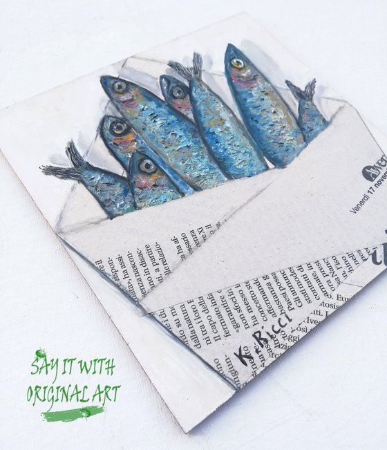 Newspaper Bag of Sardine