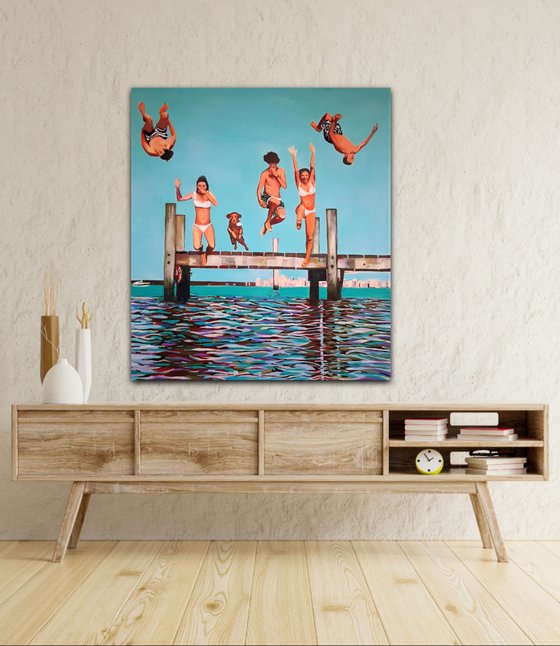 Jump / 115 x 110 x 3 cm