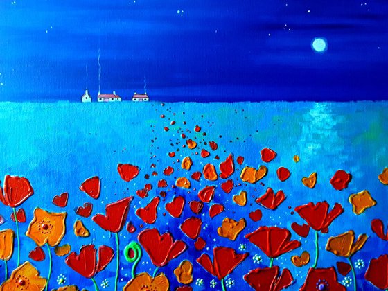 Moonlit Poppies