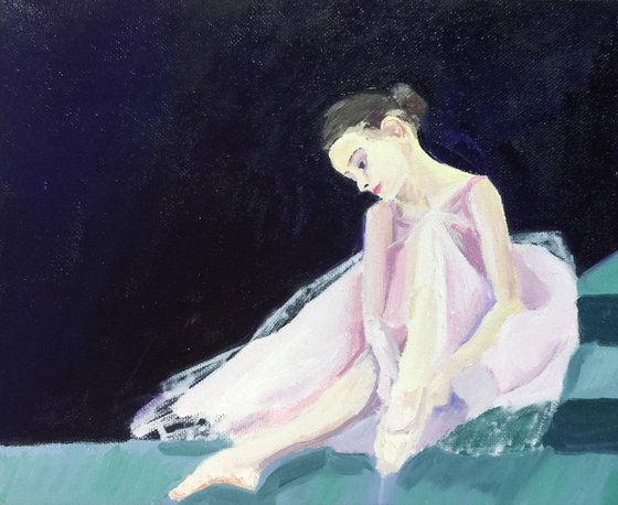 Ballerina 8x10 Oil On Canvas