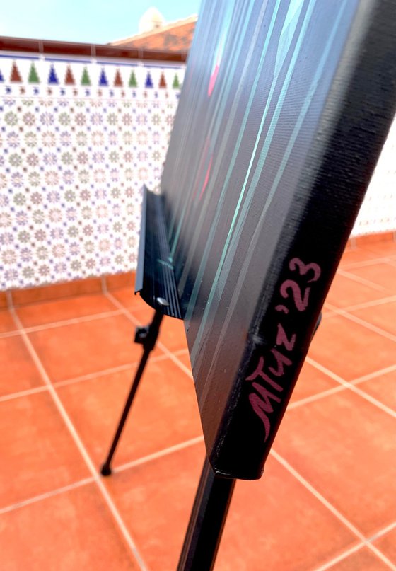 SCARLET POPPY ON A BLACK