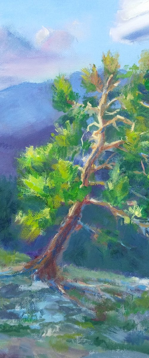 Edge of silence, Mountain landscape by Ann Krasikova