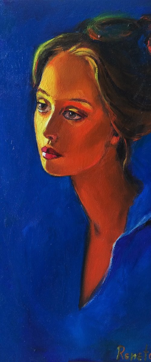 " Fiery blue " by Reneta Isin