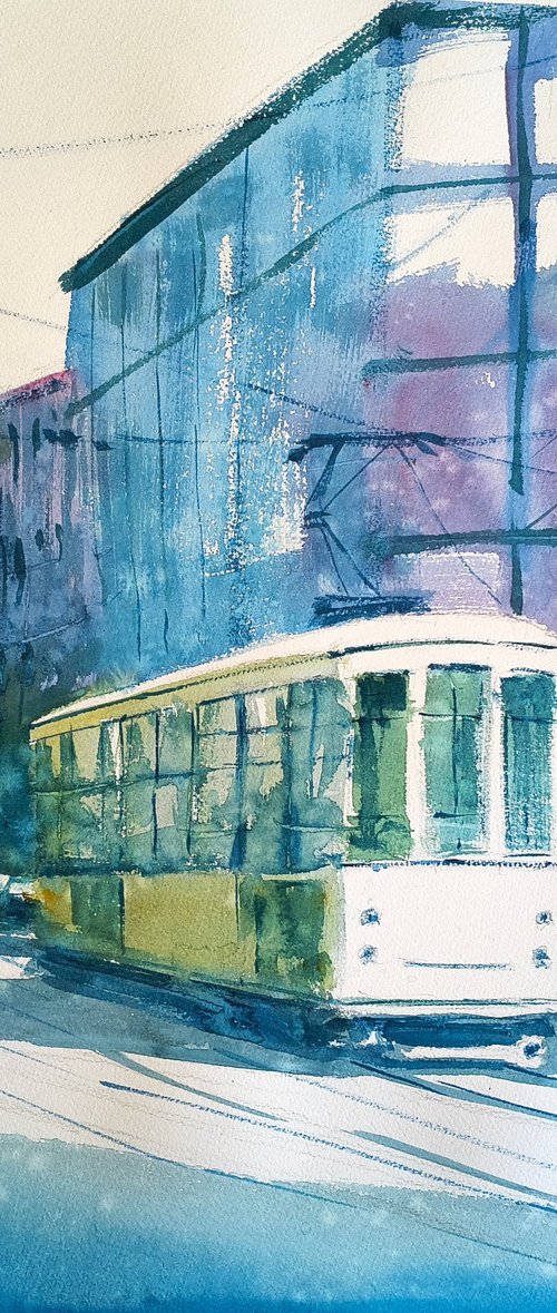 Milanese tram by Tollo Pozzi