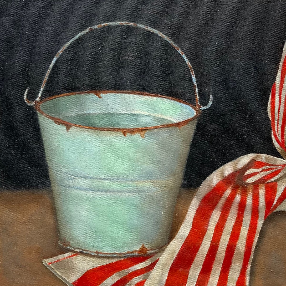 Rusted Bucket and Cloth by Priyanka Singh