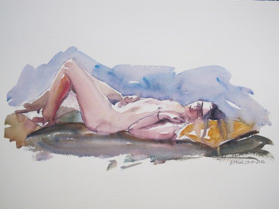 reclining female nude