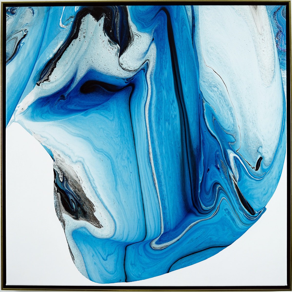 Abstract Oil Painting By Fintan Whelan, 28 X 28, Labyrinth Of Reflections, Original Artwork