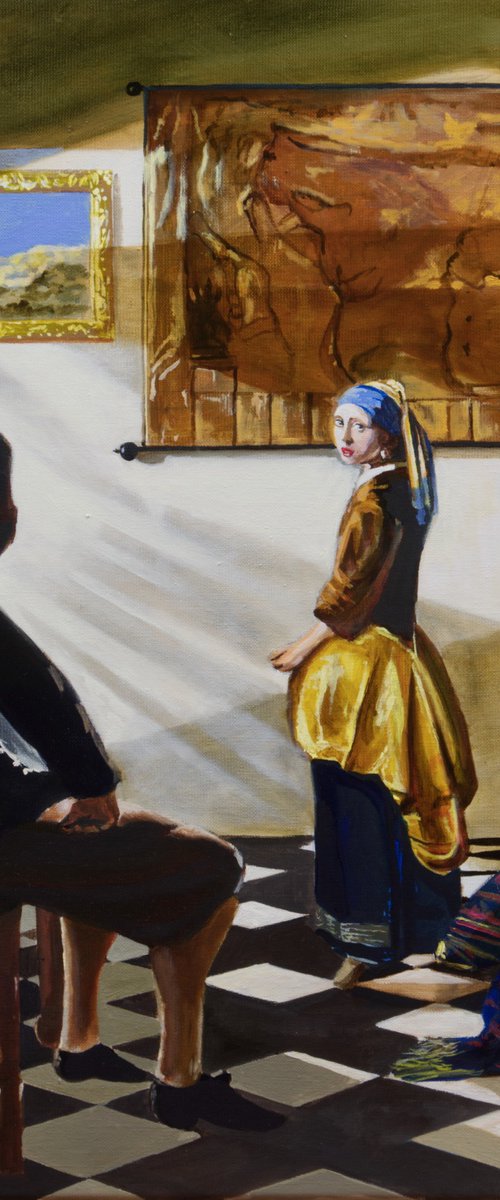 Vermeer's new model by Gordon Bruce