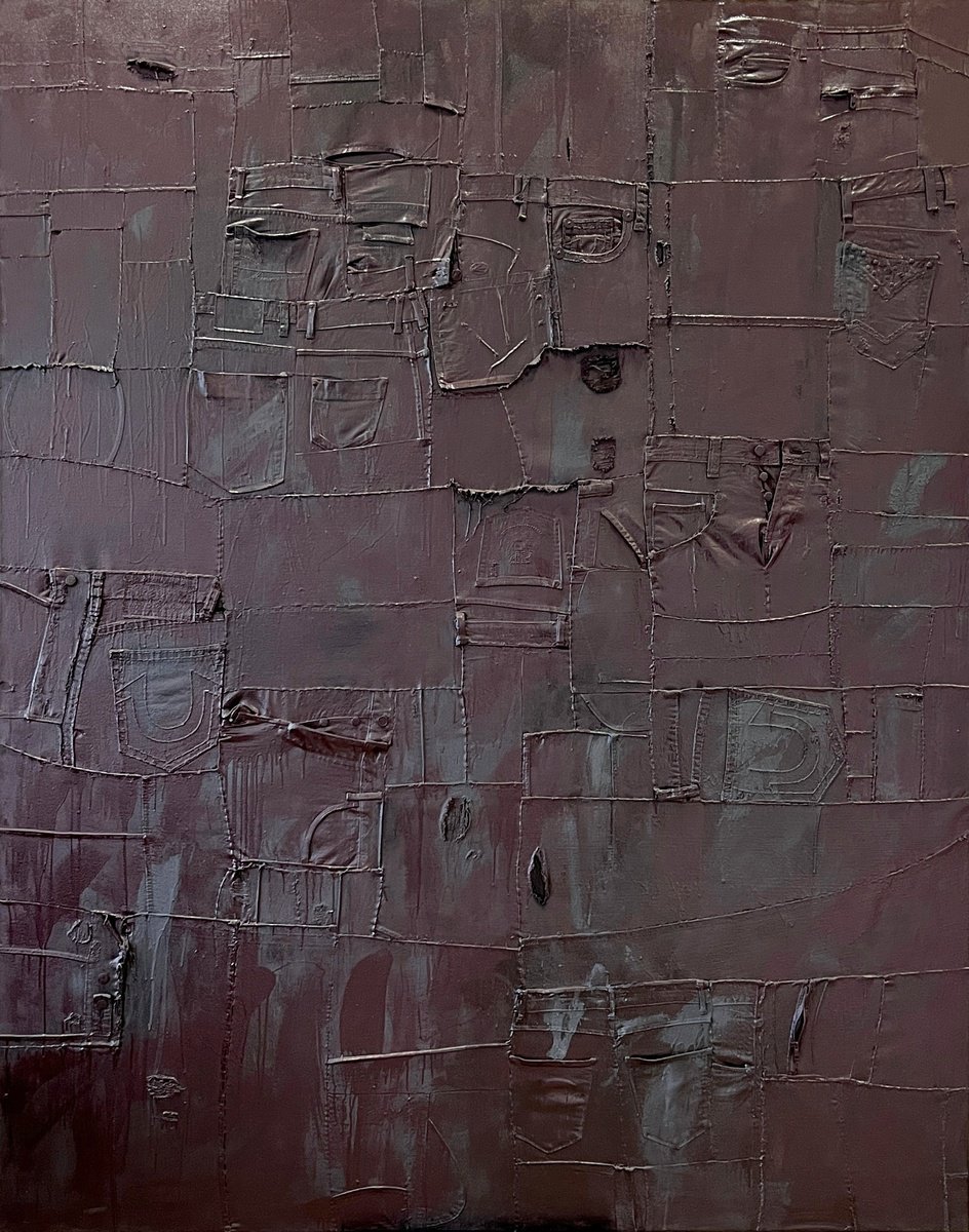 Abstract Sculpture By Inga Makarova, 66 X 83, Ex Boyfriends, Original Artwork