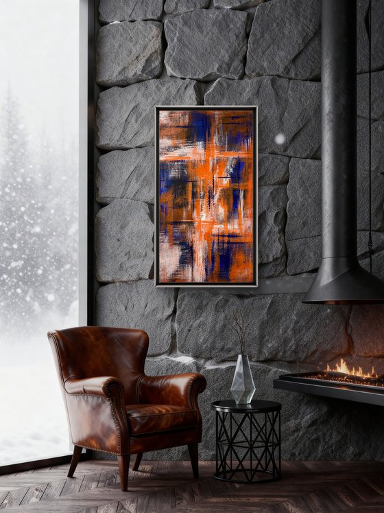 Echoes of Fire 50x90х2 cm