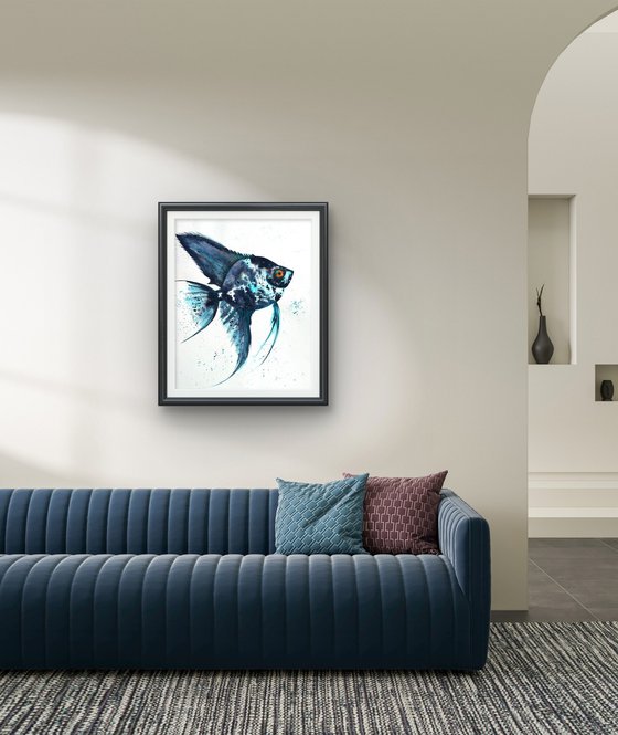 Exotic Blue Azure fish