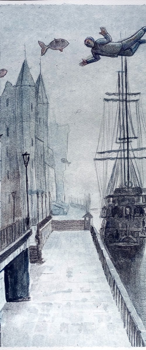 Flying over the dock by paolo beneforti