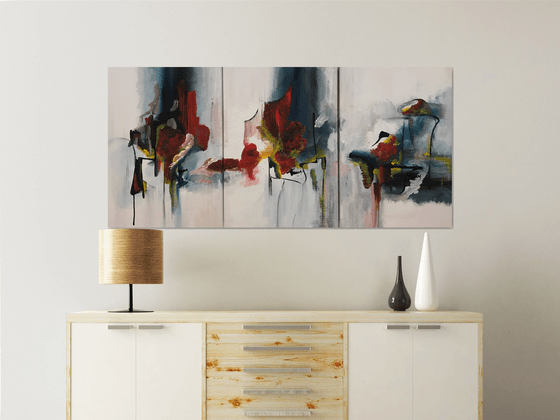 Abstract triptych