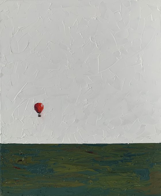 Red air balloon.