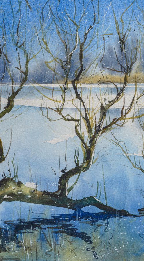 River in early spring (Passepartout) by Eve Mazur