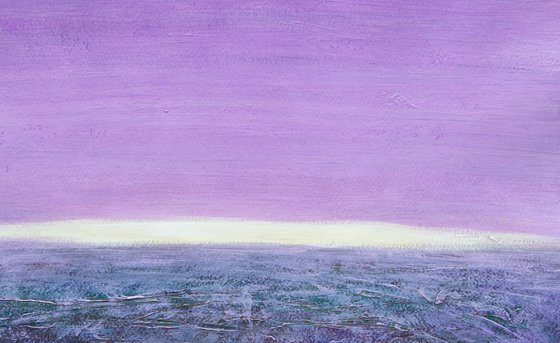 Seascape in purple and violet